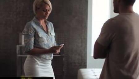 Family Sinners - Curvy housewife Helena Locke cucks her hubby with Stepsons gigantic penis