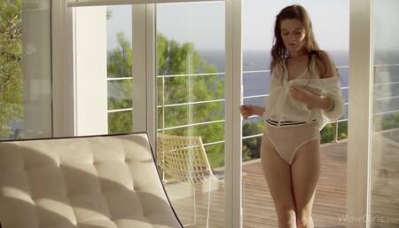 WOWGIRLS Serena Woods gorgeous with natural big tits and perfect pussy