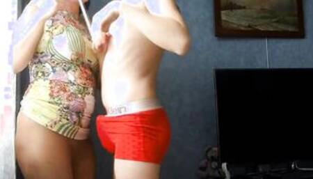 Anal hook and cock destroys Bombshell milf Alina Tumanova's huge booty