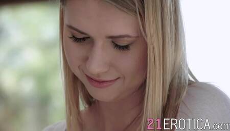 Babe Violette Purel receives a huge load of cum on her feet