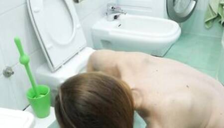 Paid a Young Maid for Cleaning inside Only Lingerie. AnnaHomeMix