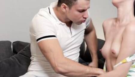 Young Courtesans - Milena Briz - Huge fat dick for 19 year old dark haired