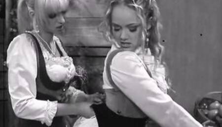 Gigantic titties on a Bombshell Hottie squeezed by a hot