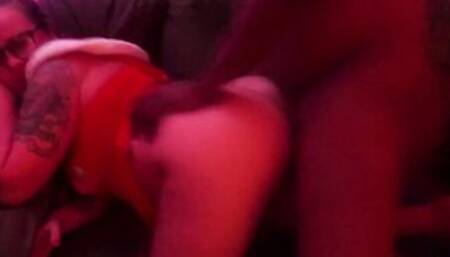 3 White Chick Enjoy Some Huge Ebony Penis after the Christmas Party