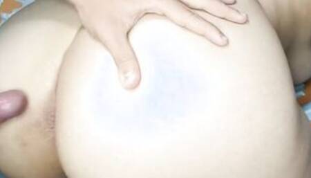 No por favor no!! sexo anal y su culito esta cerrado y le queda lleno de leche