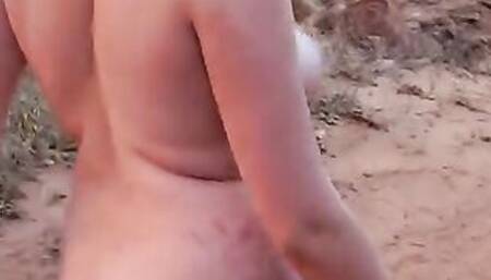 Taking a stroll nude down a road locals would love