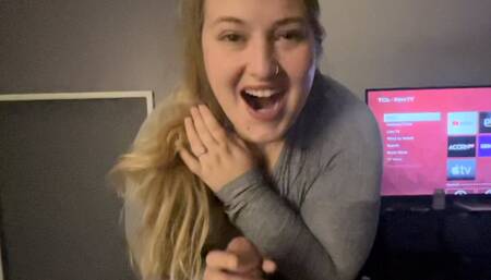 Wife Blowjob Cum Swallow BBW Slut