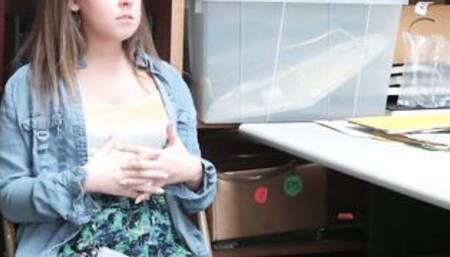 Chubby 19 Yo Brooke Bliss Caught Shoplifting And Banged Hard
