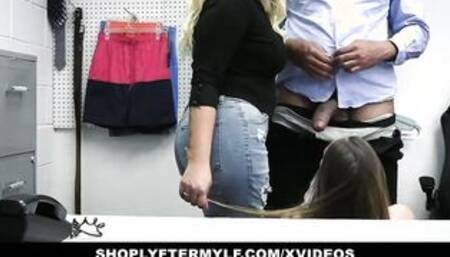 Step-Daughter Penetrated By huge ebony penis While Stepmom Watches - Shoplyfter Mylf