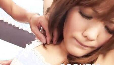 Adorable Japanese 19 Yo seduce to Cummed MMF 3Some Sex