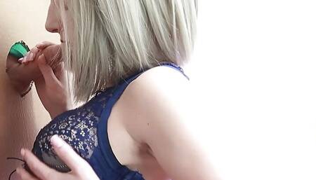 sucking fan's dick from gloryhole redpillgirl