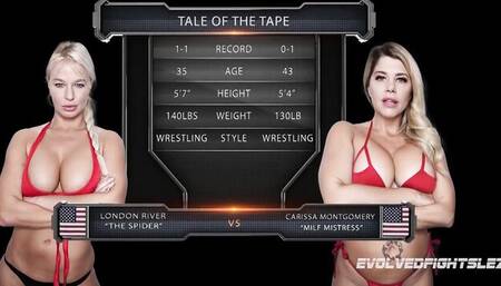 Horny Carissa Montgomery and London River's hd smut