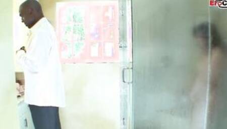 Ebony haired Milf with natural titties wants the BBC