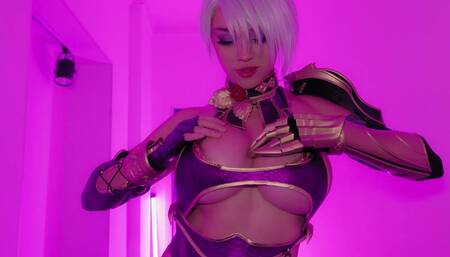 Gorgeous Ivy Valentine from Soulcalibur Uses All Her Body-parts To Conquer a Strong Cock