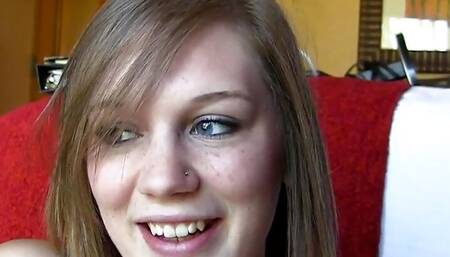 BJ POV slut sucks dick and licks balls in amateur closeup