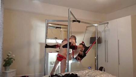 Webcam, twink fucked bareback by guy with XXL cock