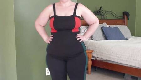 Striptease: My Milkshake brings all the boys to the yard, Jiggling her fat ass and showing off her big belly V193