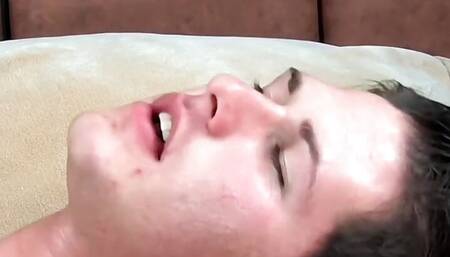 Skinny twinks Spencer Iley and Clay Johnson ass fuck and cum