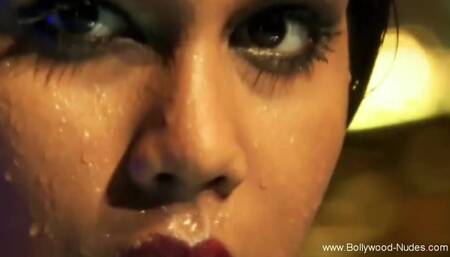 Indian Woman Using Her Natural Beauty Having Fun Alone