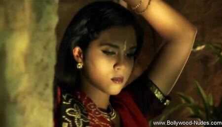 Brunette Goddess From India Dances