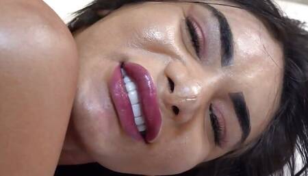 Latin bigbooty nympho tranny fucked by BBC in anal hole