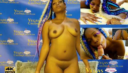 Ebony Big Ass Fucked Deep POV - Solo Masturbation - Interracial Fucking Close Up - In Vegas Porn Casting