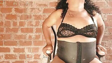 Tranny Performs Prostate Ejaculation Massaging Inside Her Ass With Bottle, Shemale Prostate Review