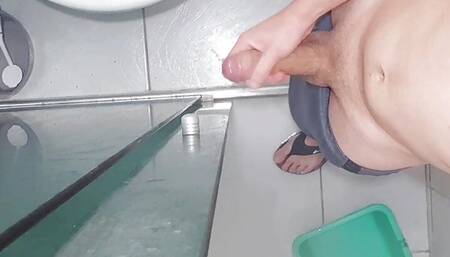 Brazilian Hot Male Masturbating In Bathroom