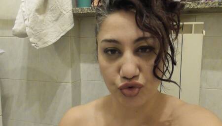 I kiss you and piss in your mouth my wanker