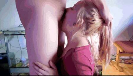 Hard speed with deep throat face fucking and cum swallowing 2