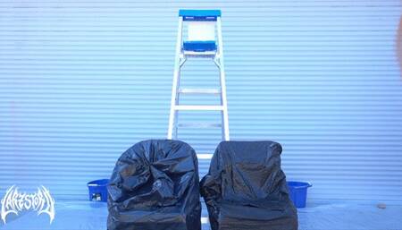 Higher or Lower Slime and Water Trivia : Jackie and Daisy CLOSE SHOT