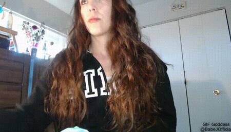 Quick Smoke with Human Ashtray