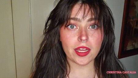 SHOWING OFF MY LONG MEATY TONGUE