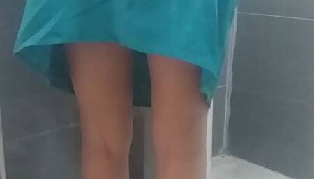 Erotic moments of my stepmother while cleaning