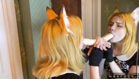 Redhead Stepsister Deepthroat Big Cock