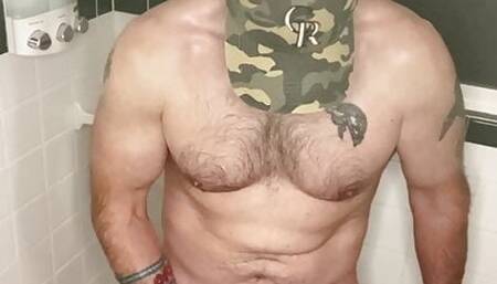 Muscle Bear Post Gym Workout Shower Jacking