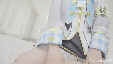 ????✨ [ For non-subscriber ] Japanese Vtuber Cosplayer femdom cowgirl creampie