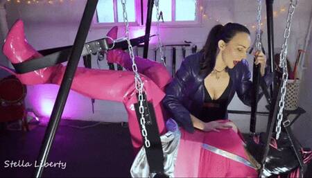 Candi's New Tits and Pegging - Stella Liberty Femdom Sissy Anal Strap On - 4k mp4