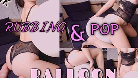 Balloon Fetish! Rubbing and pop the balloon 4K!