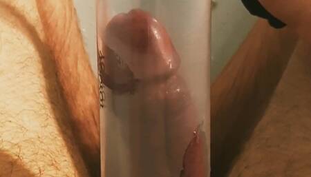 Cumming hard after penis pump