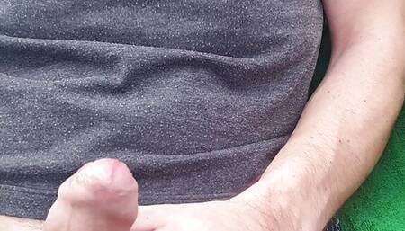 Jerking off in a chair
