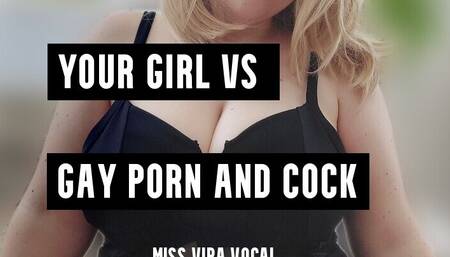 Your girl vs gay porn & cock MP4 VERSION