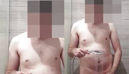 Another Security Guard take shower and cum