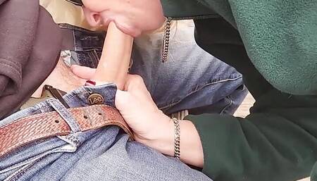 Hot Momma Vee Strolls Through The Park And Sucks Cock!