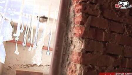 FMM Anal 3-way with a natural titted barely legal into high heels