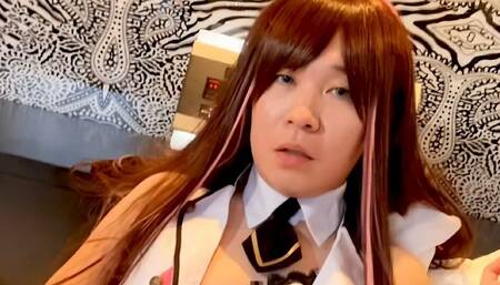 Femboy japanese cosplayer masturbate Kizuna AI