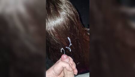 He soaks my hair completely with his Piss