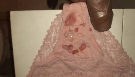 Lots of cum..Cumshot on her panties pt4
