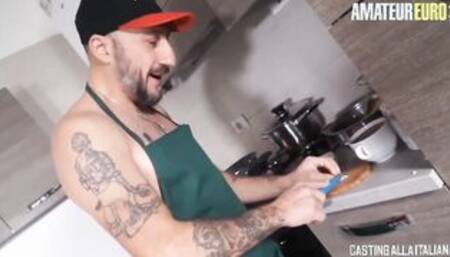 AMATEUREURO - (Mila Ramos, Omar Galanti) First Time Anal For Long Tits Dark Hair cougar on Casting Alla Italiana