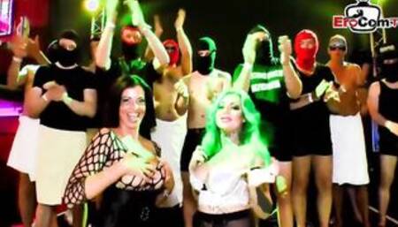 slender german eighteen get multible cummed at amateur gang bang